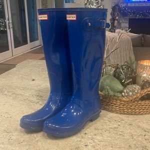Hunter rain boot in blue